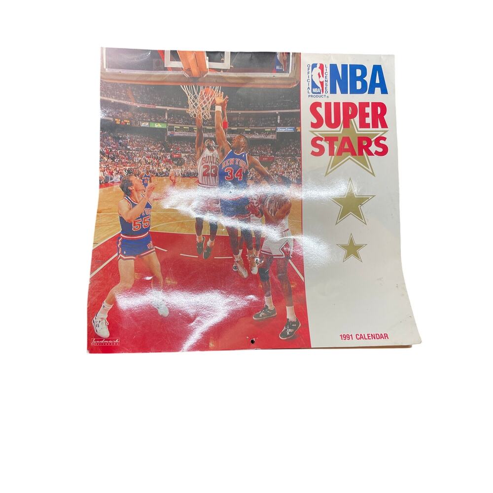NBA SUPER STARS 1991 CALENDAR